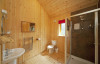 woodland cabin bathroom