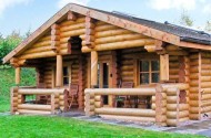 Cedar log cabin