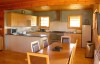 jamaal log cabin open plan kitchen